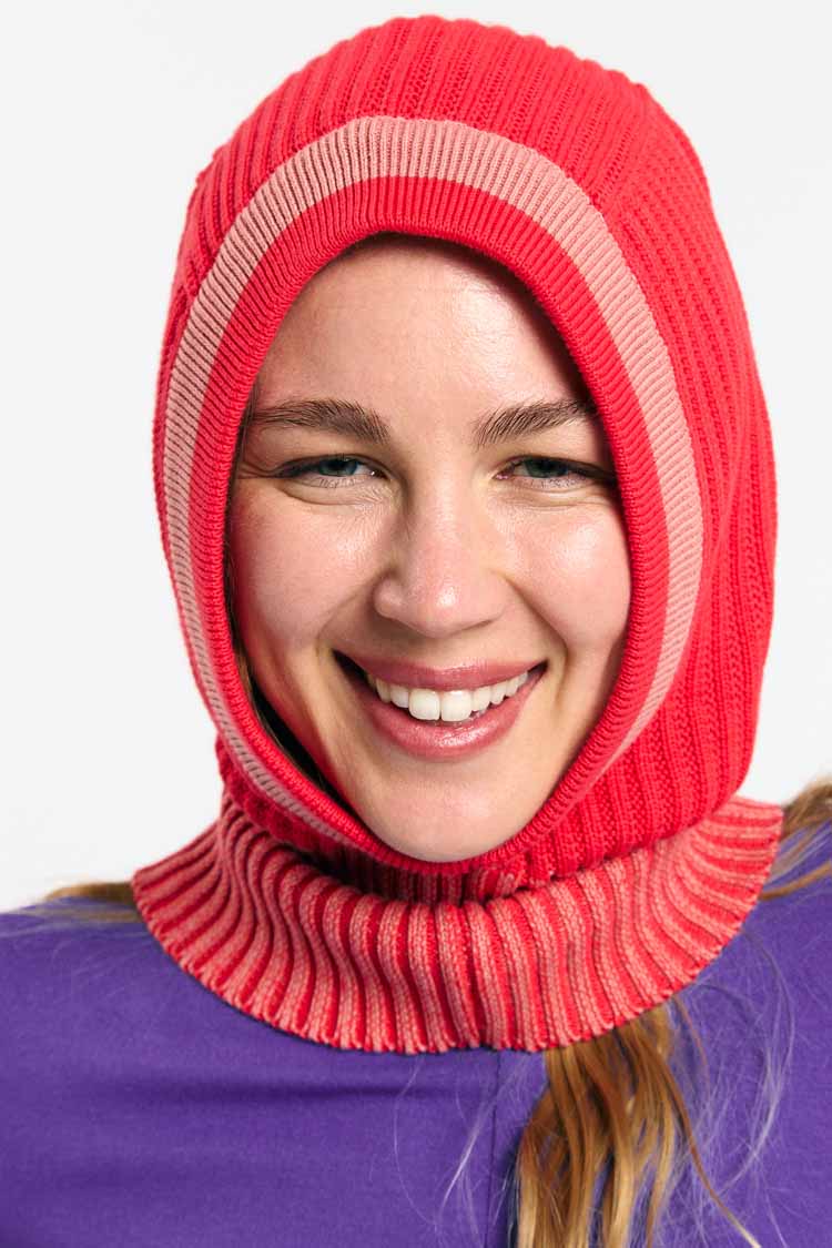 SUITE13LAB womens vegan Balaclava Regina Bicolor Red
