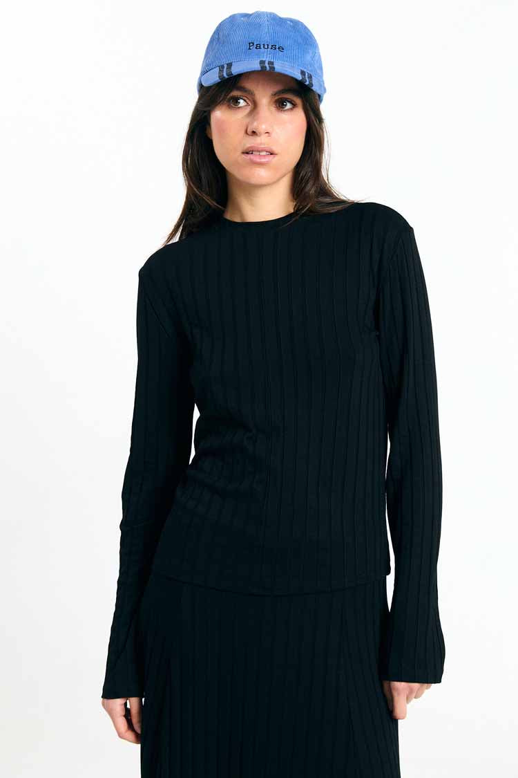 SUITE13LAB Damen vegan Top Viana Schwarz