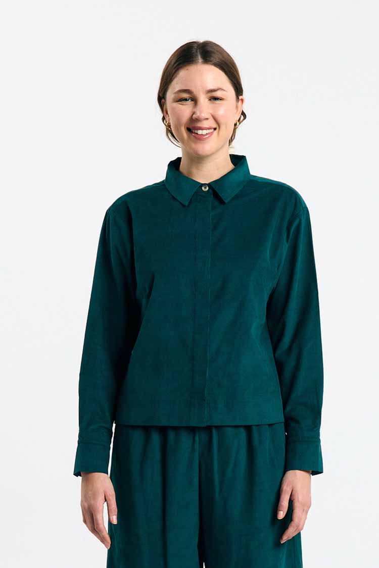 SUITE13LAB womens vegan Shirt Vila Deep Green