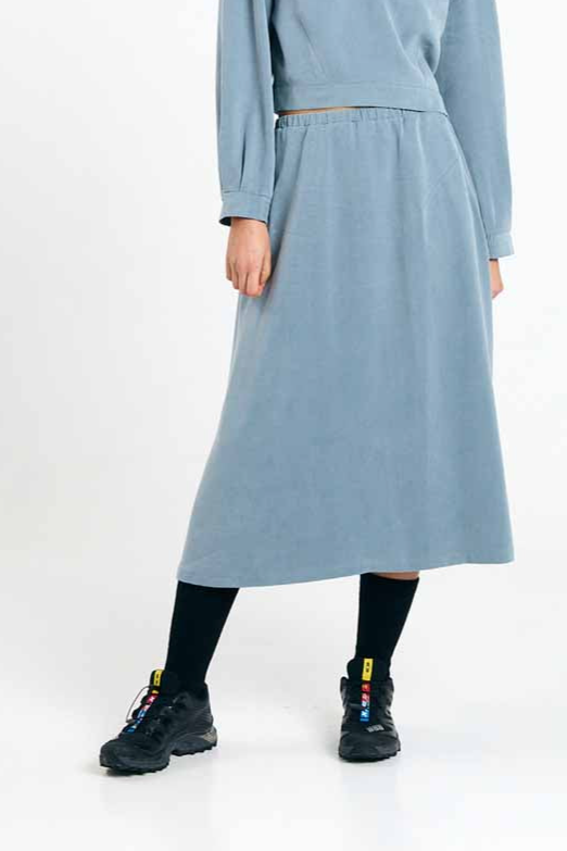 SUITE13LAB womens vegan Skirt Ferro Blue Gray