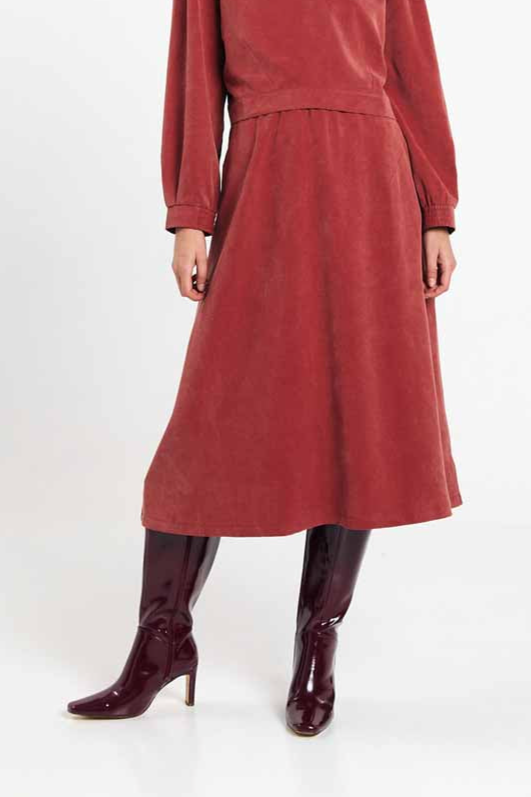 SUITE13LAB womens vegan Skirt Ferro Brick