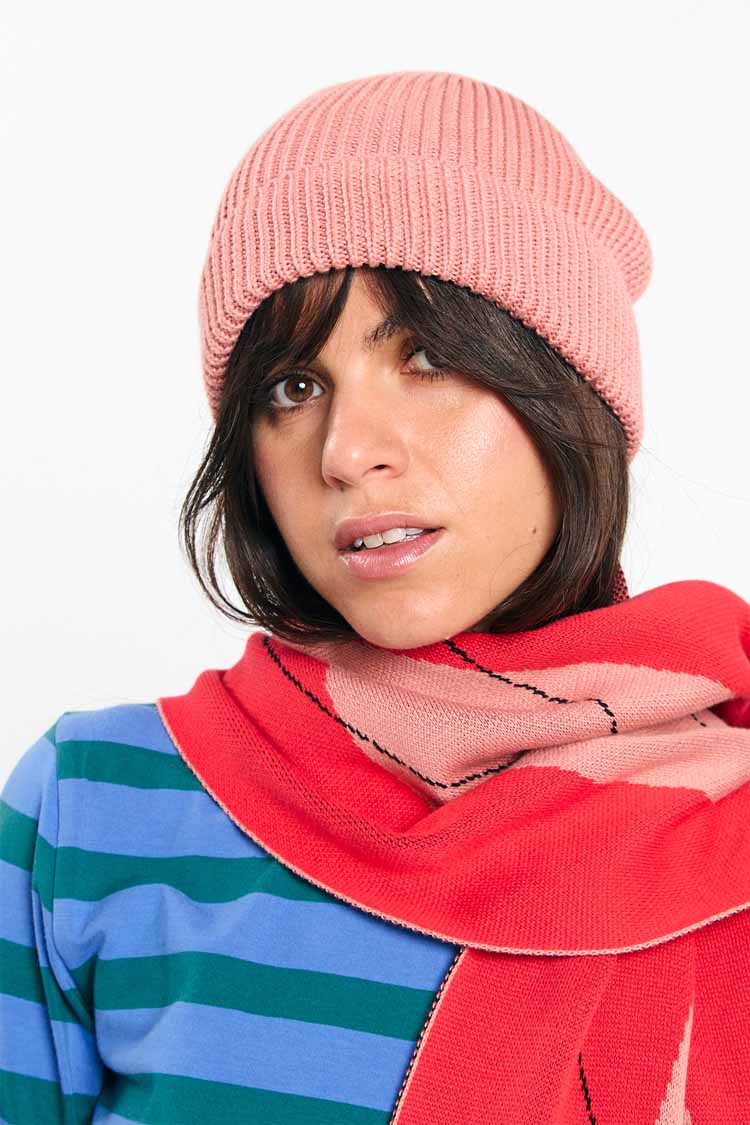 SUITE13LAB womens vegan Beanie Zion Pink