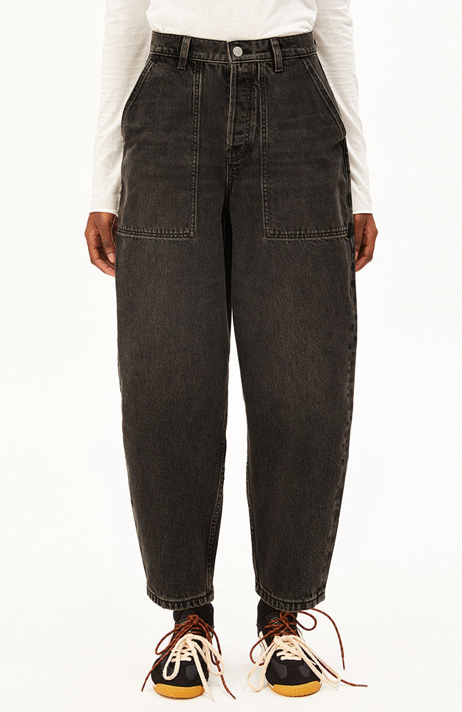 ARMEDANGELS Damen vegan Jeans Baarly High Worker Nutmeg