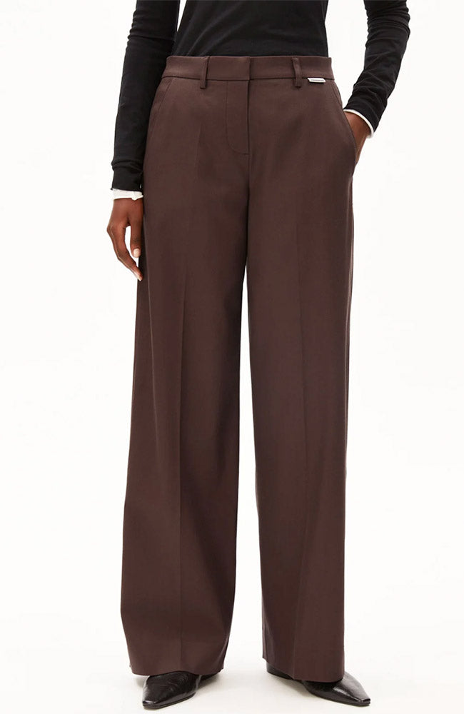 ARMEDANGELS Damen vegan Hose Leandraa Claystone Brown