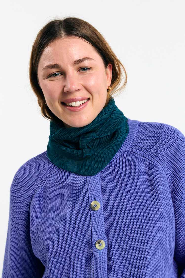 SUITE13LAB womens vegan Scarf Alma Deep Green