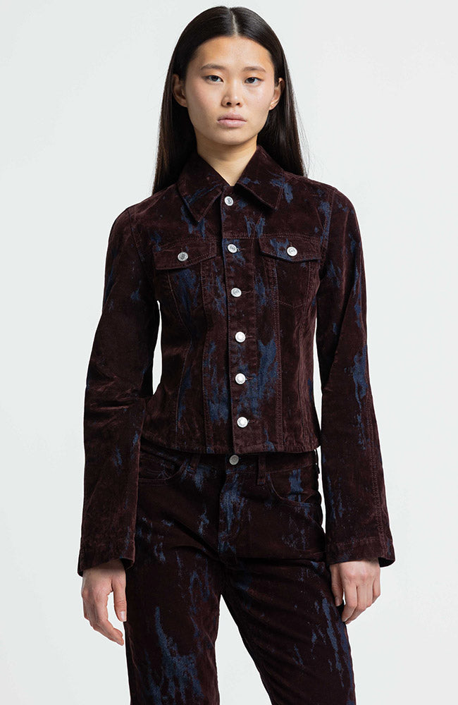 Kings of Indigo Damen vegan Jacke Iwashiro Fudge Flock