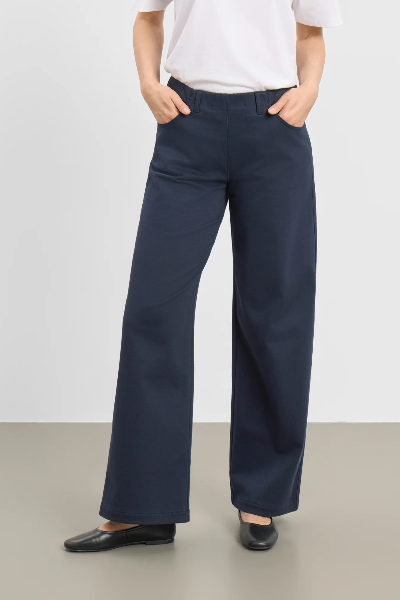 LAURIE womens vegan Pants Donna Loose Ml Navy