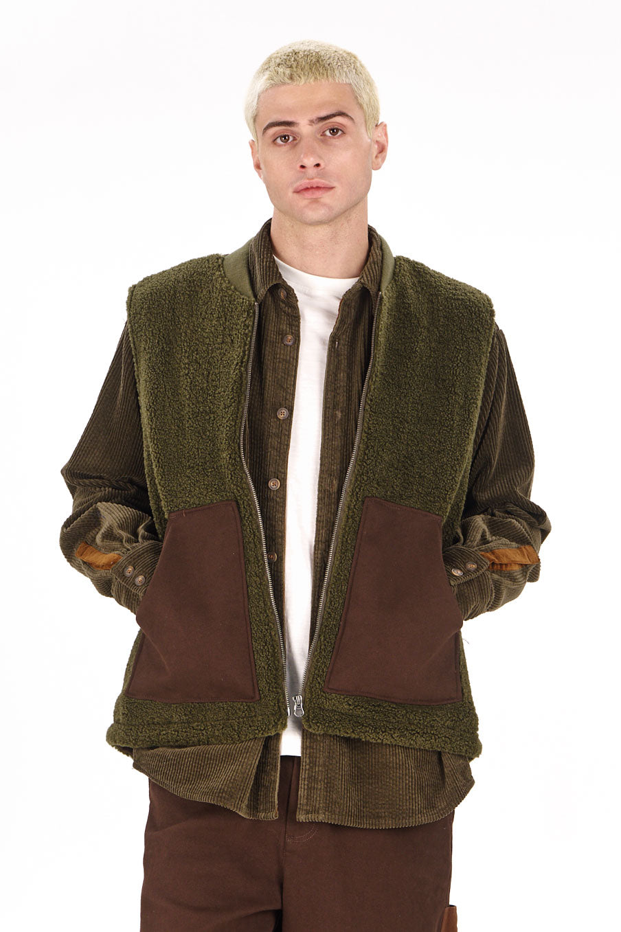 KOMODO Herren vegan Weste Jamie Khaki