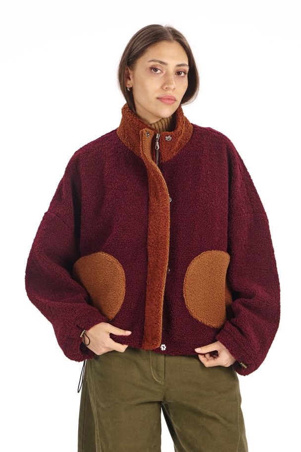 KOMODO Damen vegan Jacke Lydia Weinrot