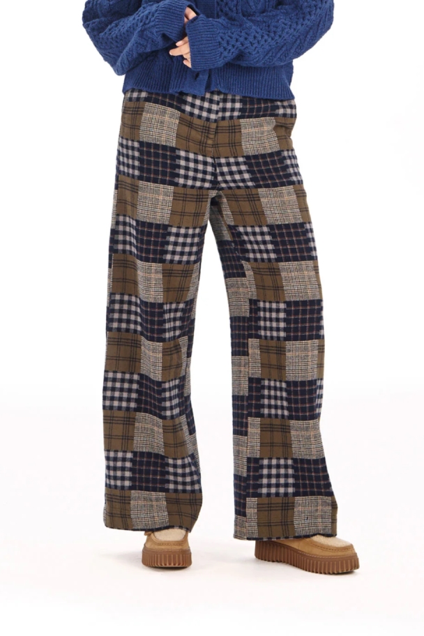 KOMODO Damen vegan Hose Rosie Navy Mish Mash