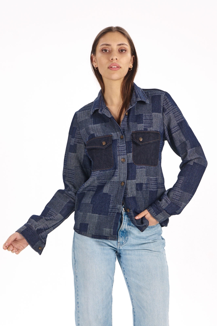 KOMODO womens vegan Overshirt Stella Artisanal Denim