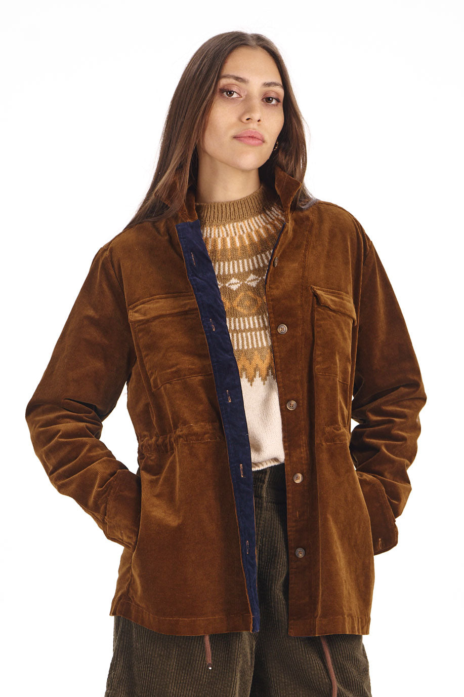 KOMODO womens vegan Shirt Mantra Chestnut
