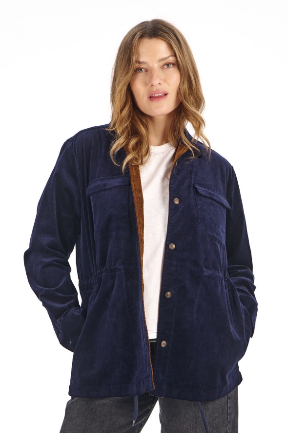 KOMODO womens vegan Shirt Mantra Navy