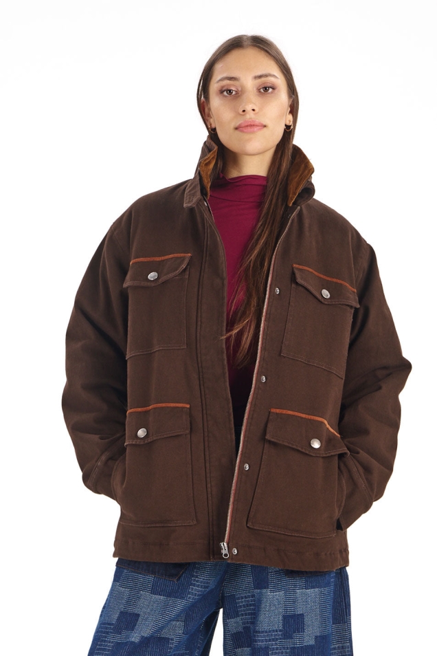 KOMODO Damen vegan Jacke Viney Schokoladenbraun