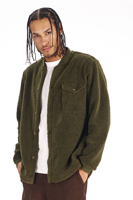 KOMODO Herren vegan Overshirt Cole Khaki