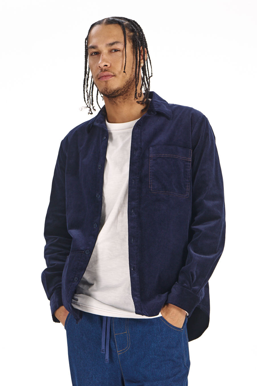 KOMODO Herren vegan Overshirt Oscar Navy