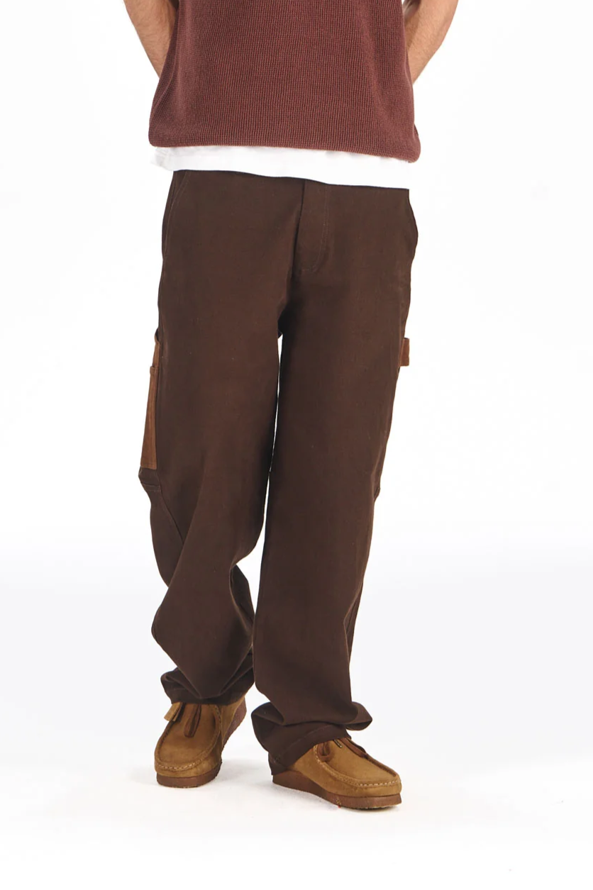 KOMODO men vegan Pants Theo Carpenter Chocolate Brown