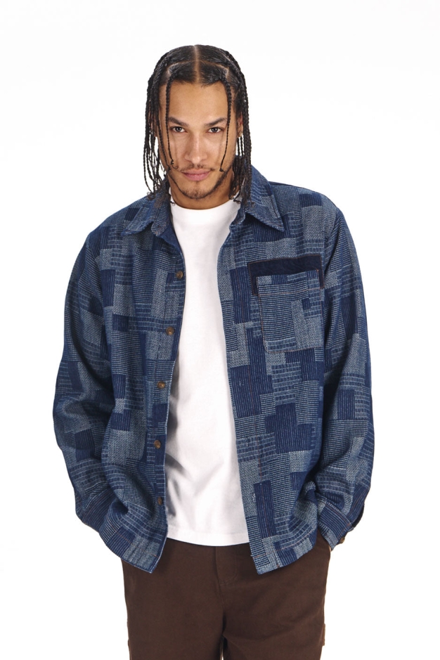 KOMODO men vegan Overshirt Paddy Artisanal Denim