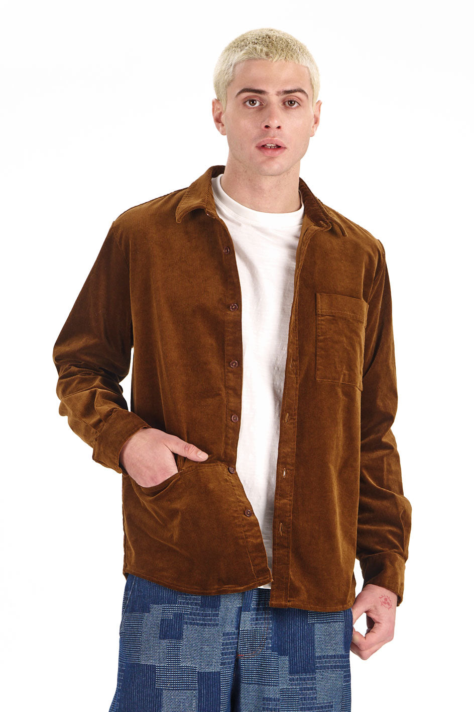 KOMODO Herren vegan Overshirt Oscar Chestnut