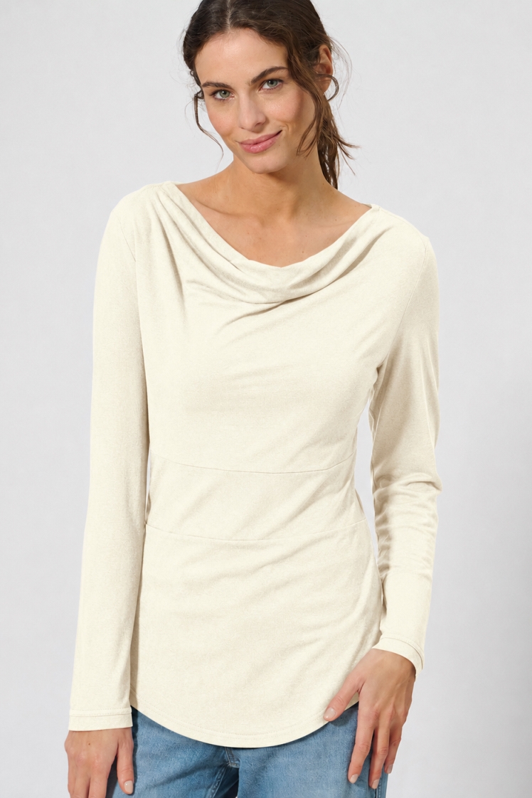 HempAge Damen vegan Langarm Top Natural