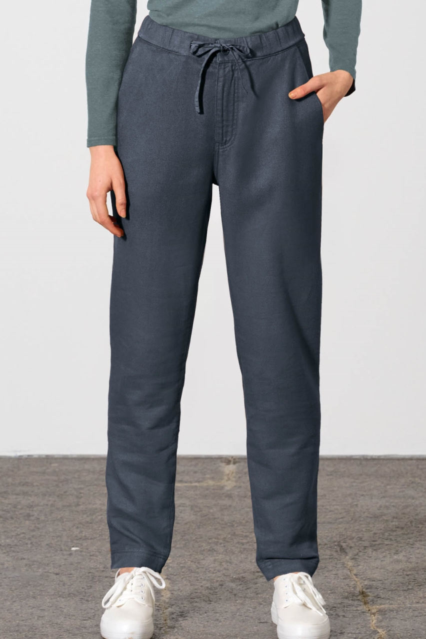 Hempage men vegan Trousers Unisex Dark Grey