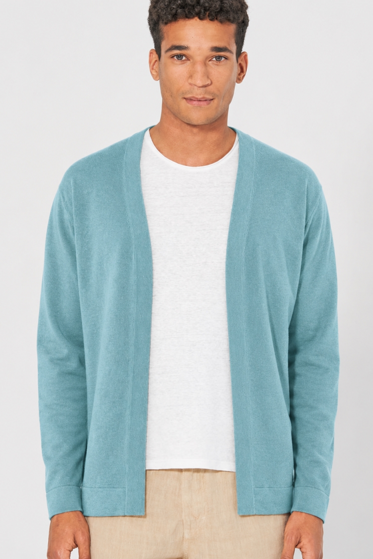HempAge Herren vegan Jacke Timeless Wave In Blau