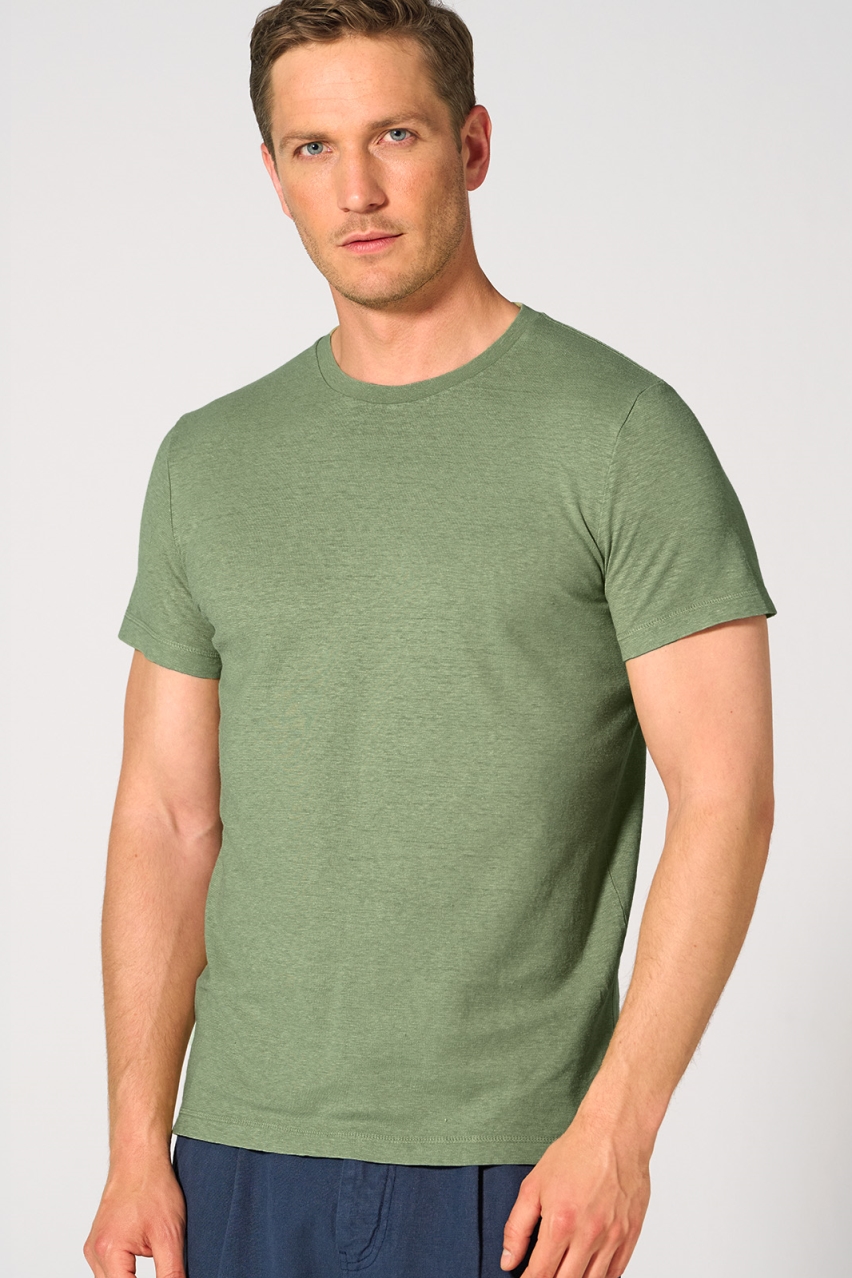 HempAge Herren vegan T-Shirt Slim Fit Kaktusgr&Atilde;&frac14;n