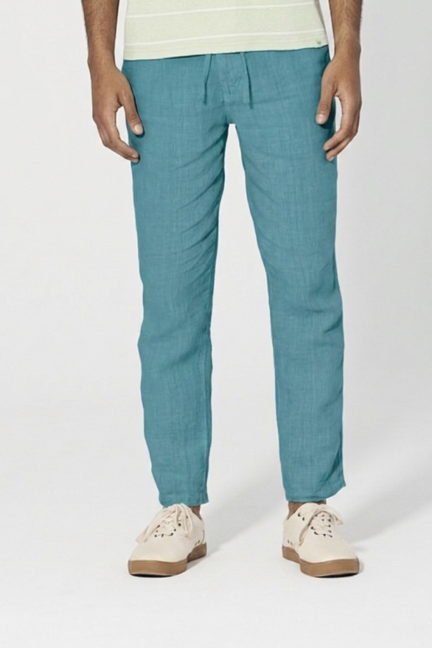 Hempage Herren vegan Hose Unisex Wave Blau