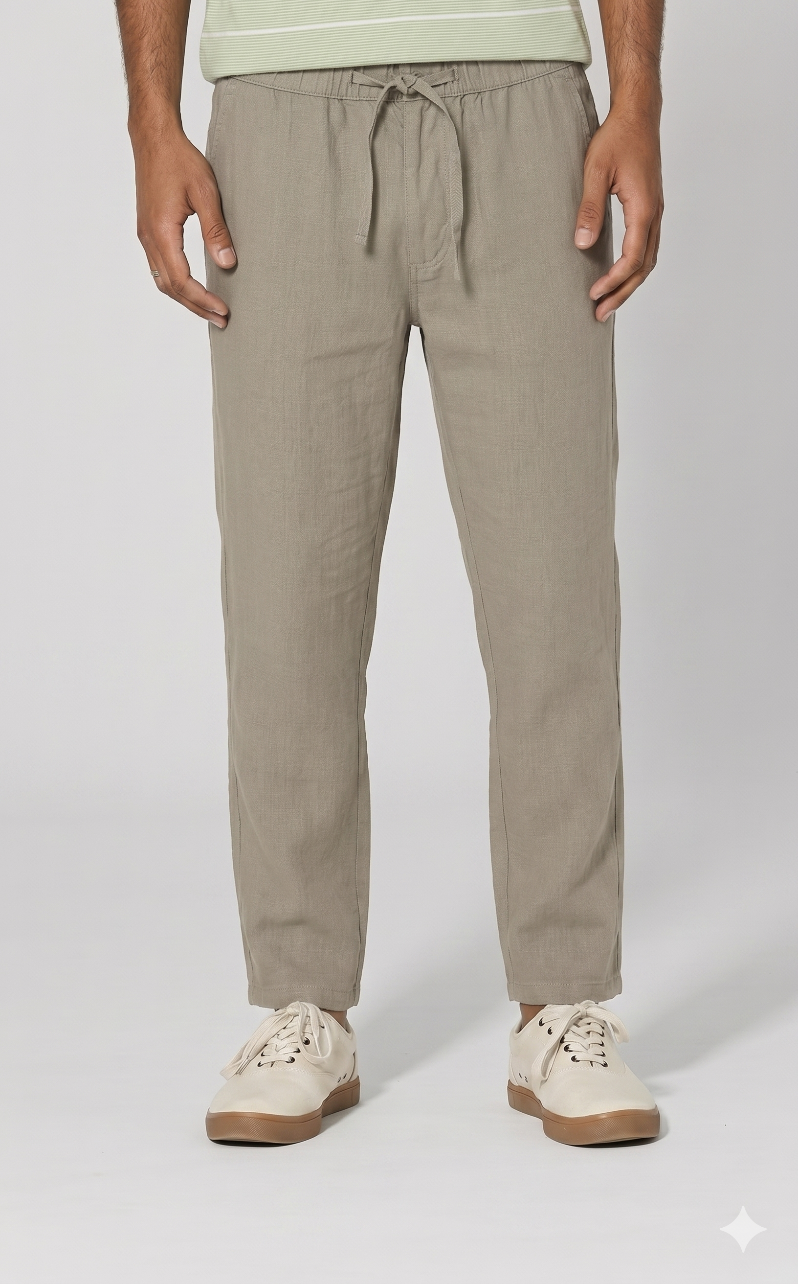 Hempage Herren vegan Unisex Hose Thistle Beige