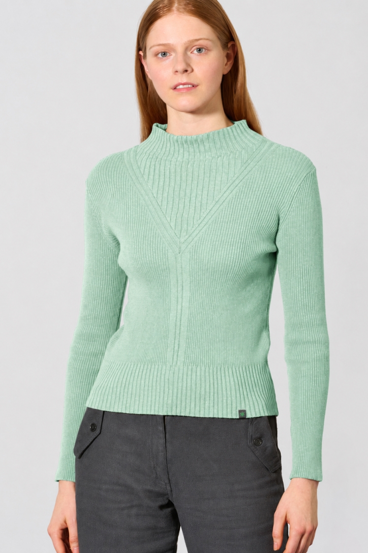 HempAge Damen vegan Pullover In Menta Gr&Atilde;&frac14;n