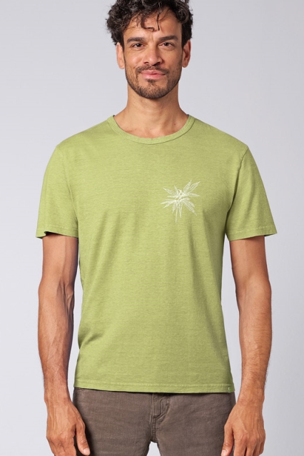 HempAge Herren vegan T-Shirt Timeless Mit Aufdruck Bambusgr&Atilde;&frac14;n