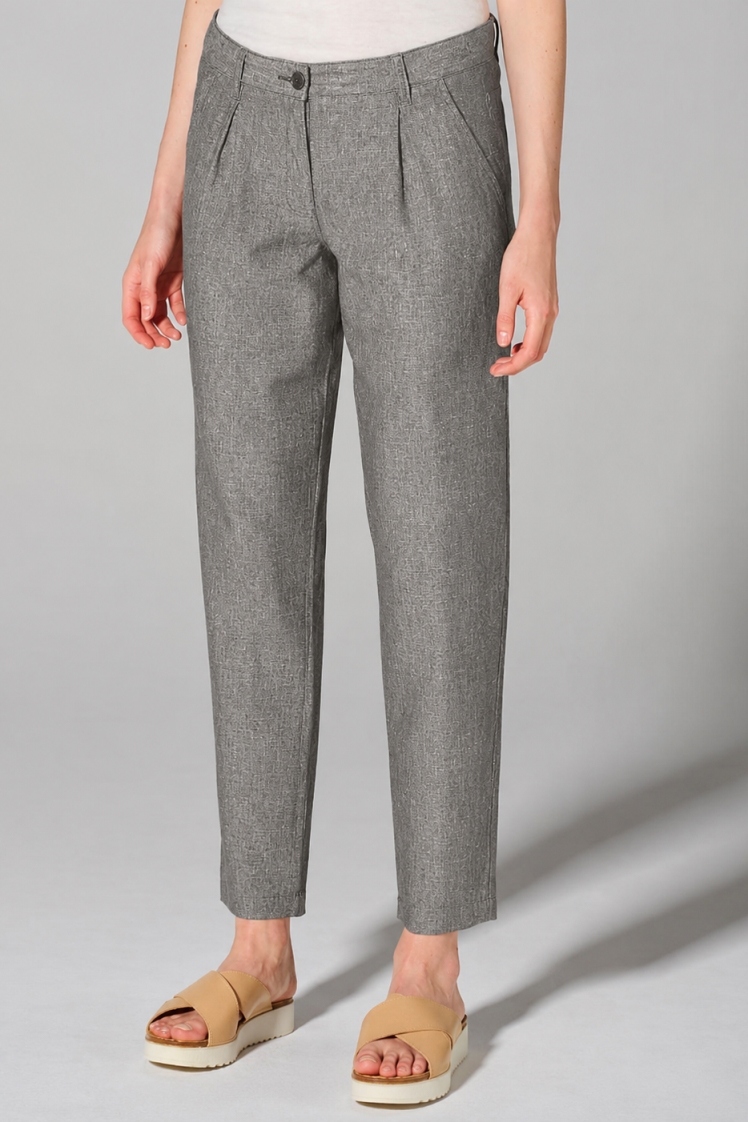 HempAge Damen vegan Hose In Asphaltgrau