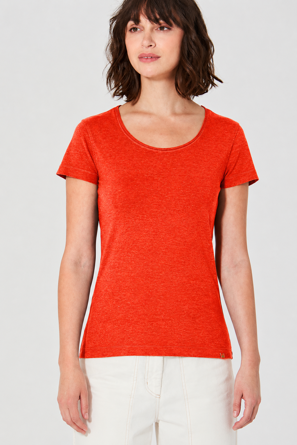 Hempage womens vegan T-Shirt Airy Magna Red