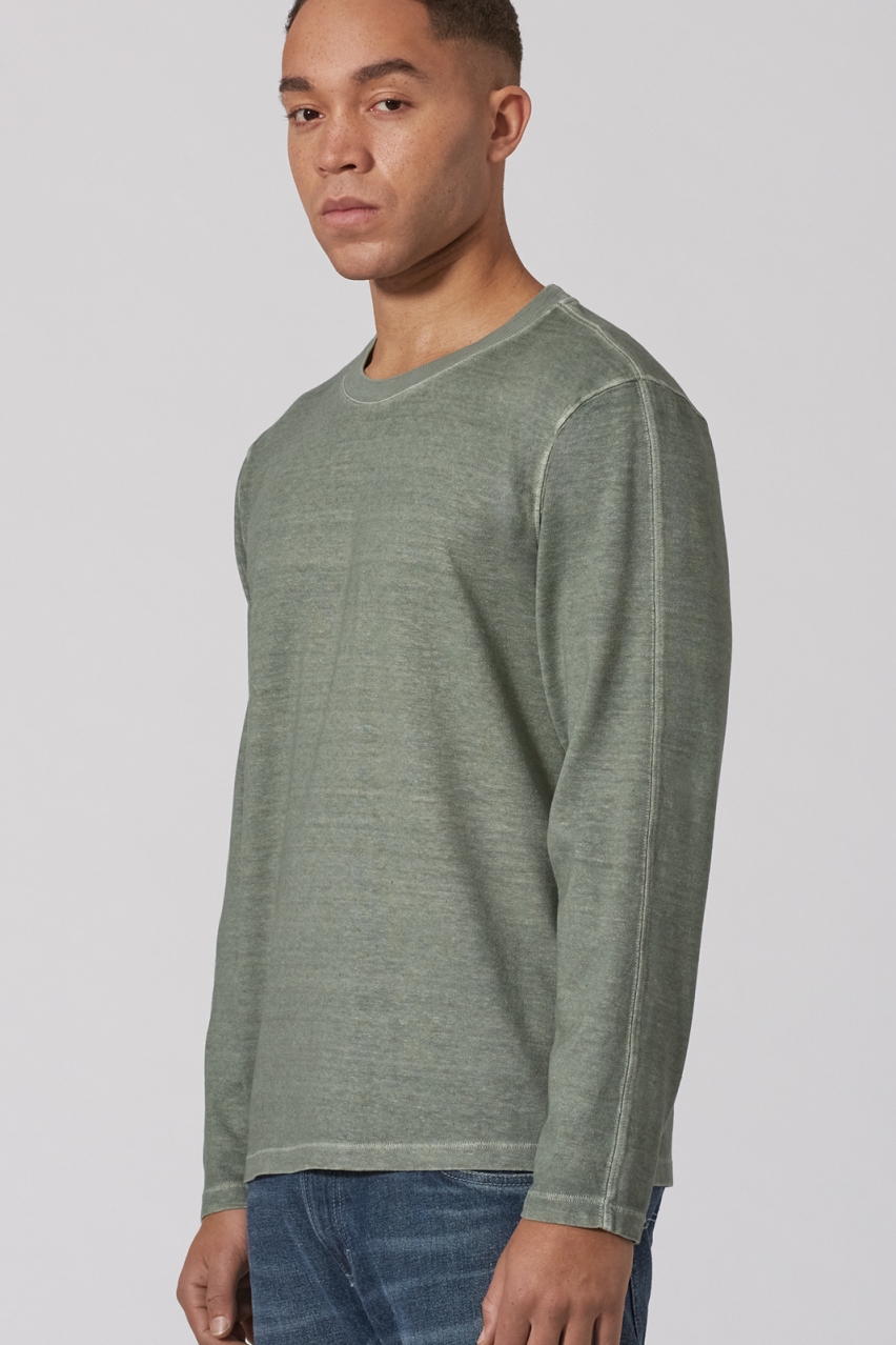 HempAge Herren vegan Langarmshirt In Thymiangr&Atilde;&frac14;n