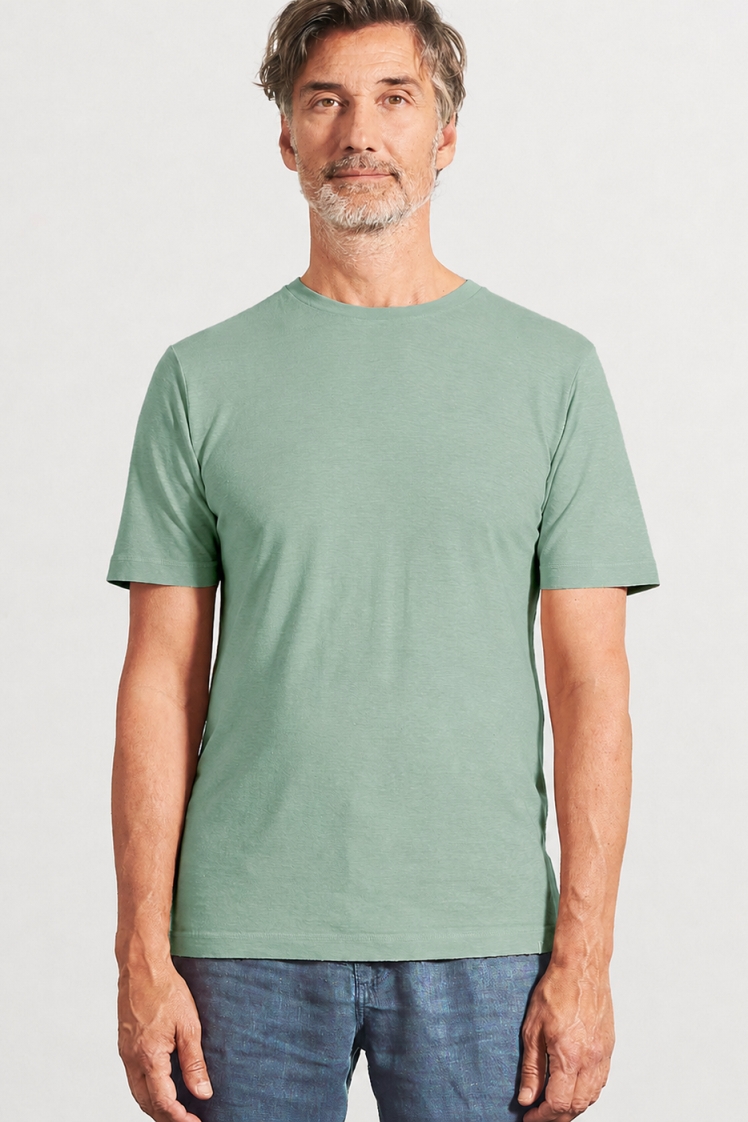 HempAge Herren vegan T-Shirt Slim Fit Mentagr&Atilde;&frac14;n