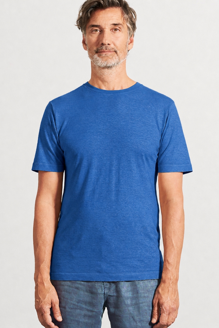 HempAge Herren vegan T-Shirt Slim Fit K&Atilde;&para;nigsblau