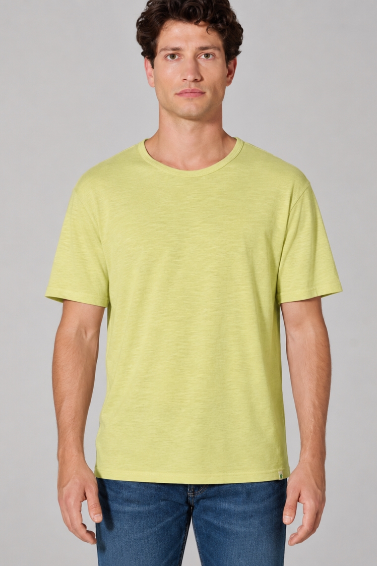 HempAge Herren vegan T-Shirt Aus Slub Jersey Lindgr&Atilde;&frac14;n
