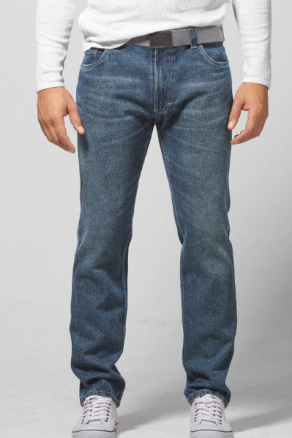 HempAge Herren vegan Jeans Blauer Denim Laser