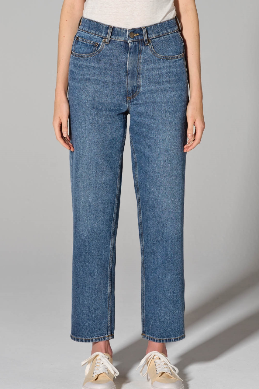 HempAge Damen vegan Jeans Mit Hoher Leibh&Atilde;&para;he Laserblau