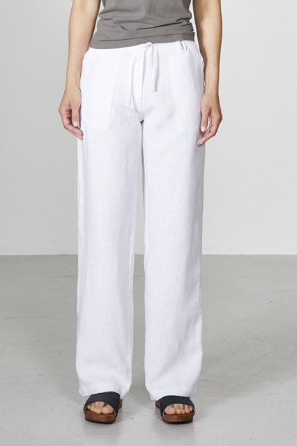 HempAge Damen vegan Hose Airy Summer White