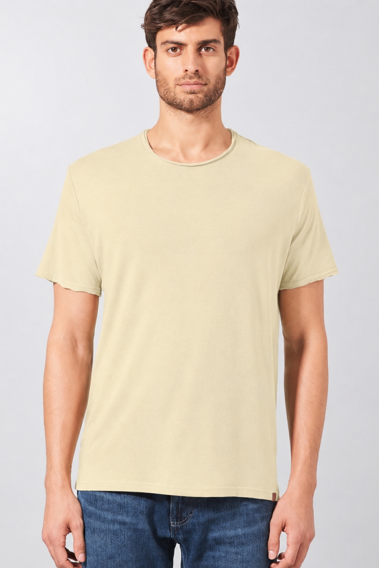 HempAge Herren vegan T-Shirt Timeless Basic Gobi Beige