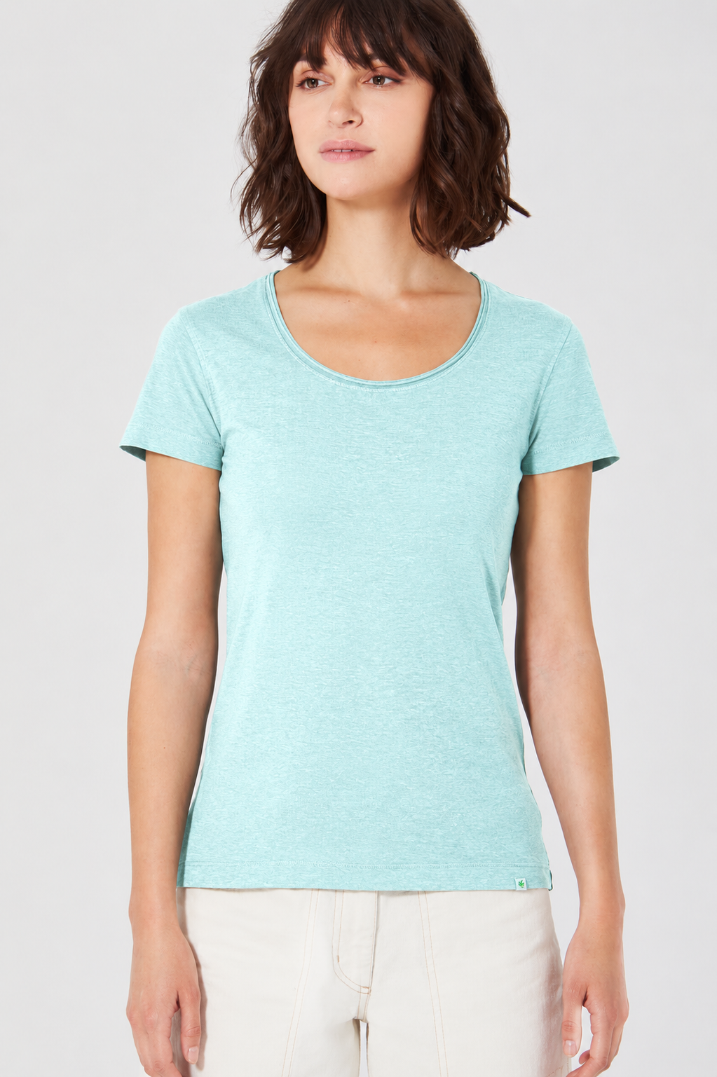 HempAge Damen vegan T-Shirt Airy Lake In Blau