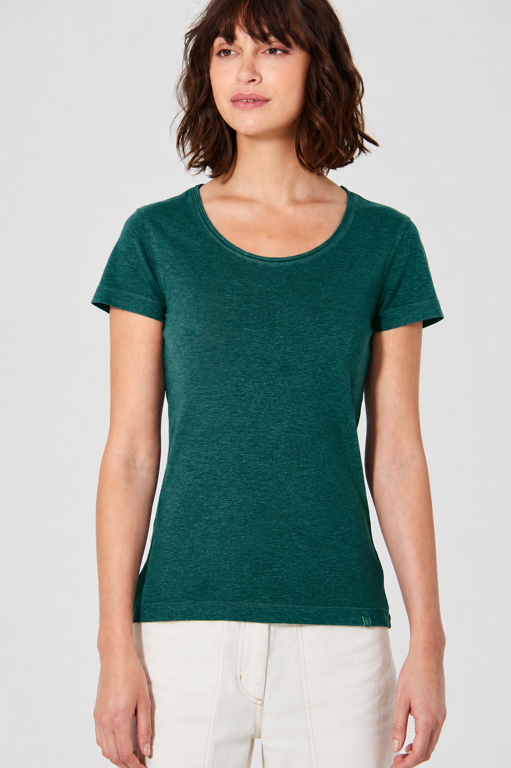 HempAge Damen vegan T-Shirt Airy In Fichtengr&Atilde;&frac14;n
