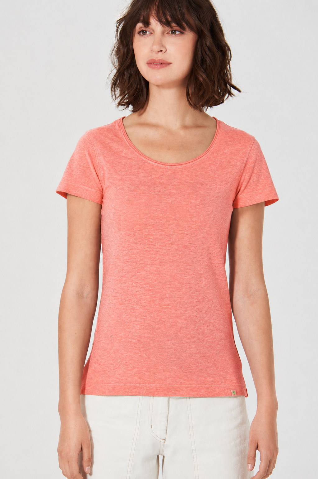 HempAge Damen vegan T-Shirt Airy Peach