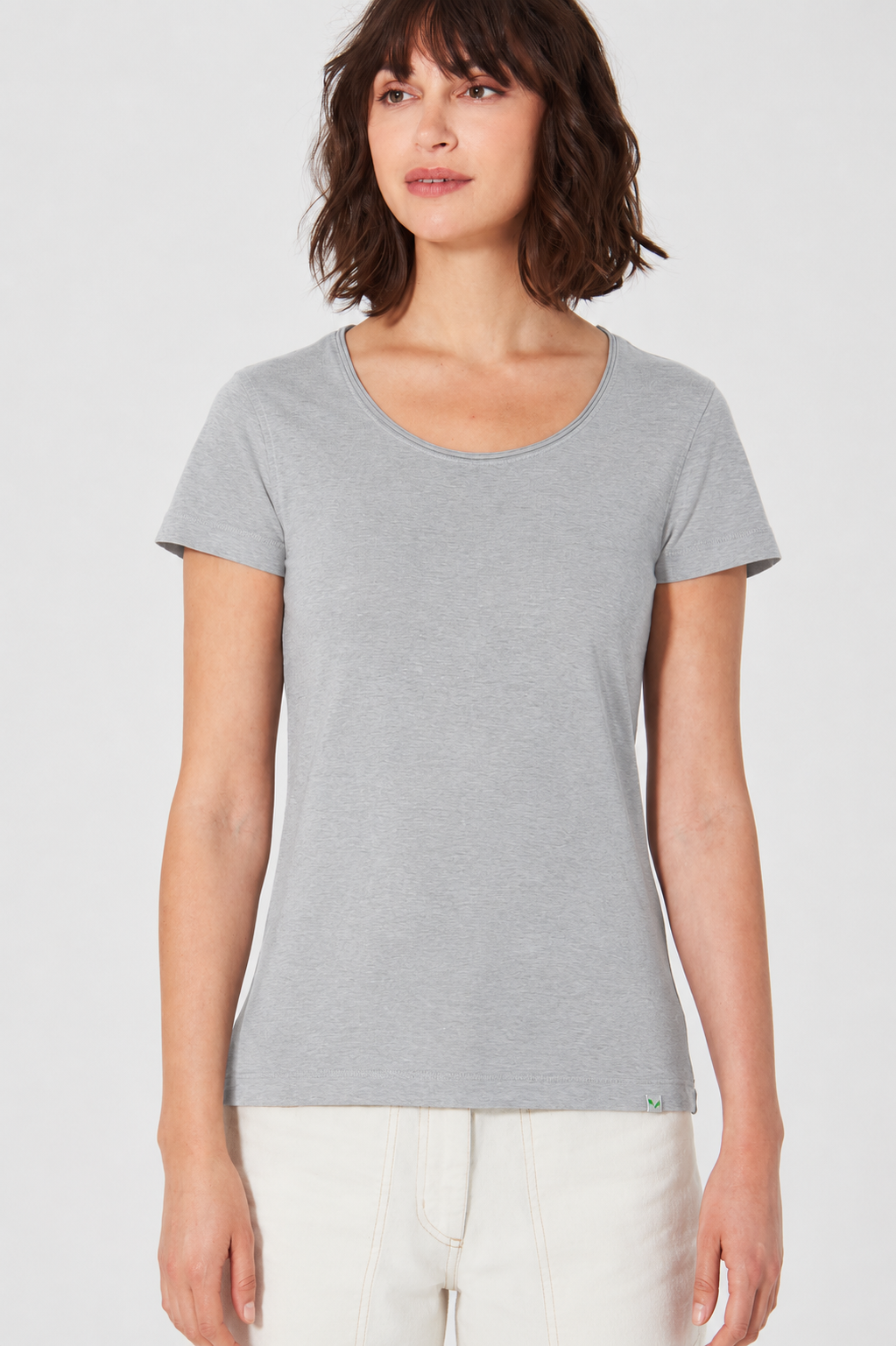 HempAge Damen vegan T-Shirt Airy In Quarzgrau