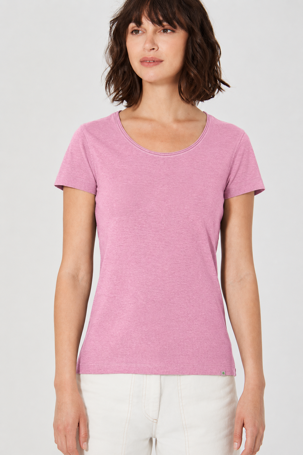 HempAge Damen vegan T-Shirt Airy Rose In Rosa