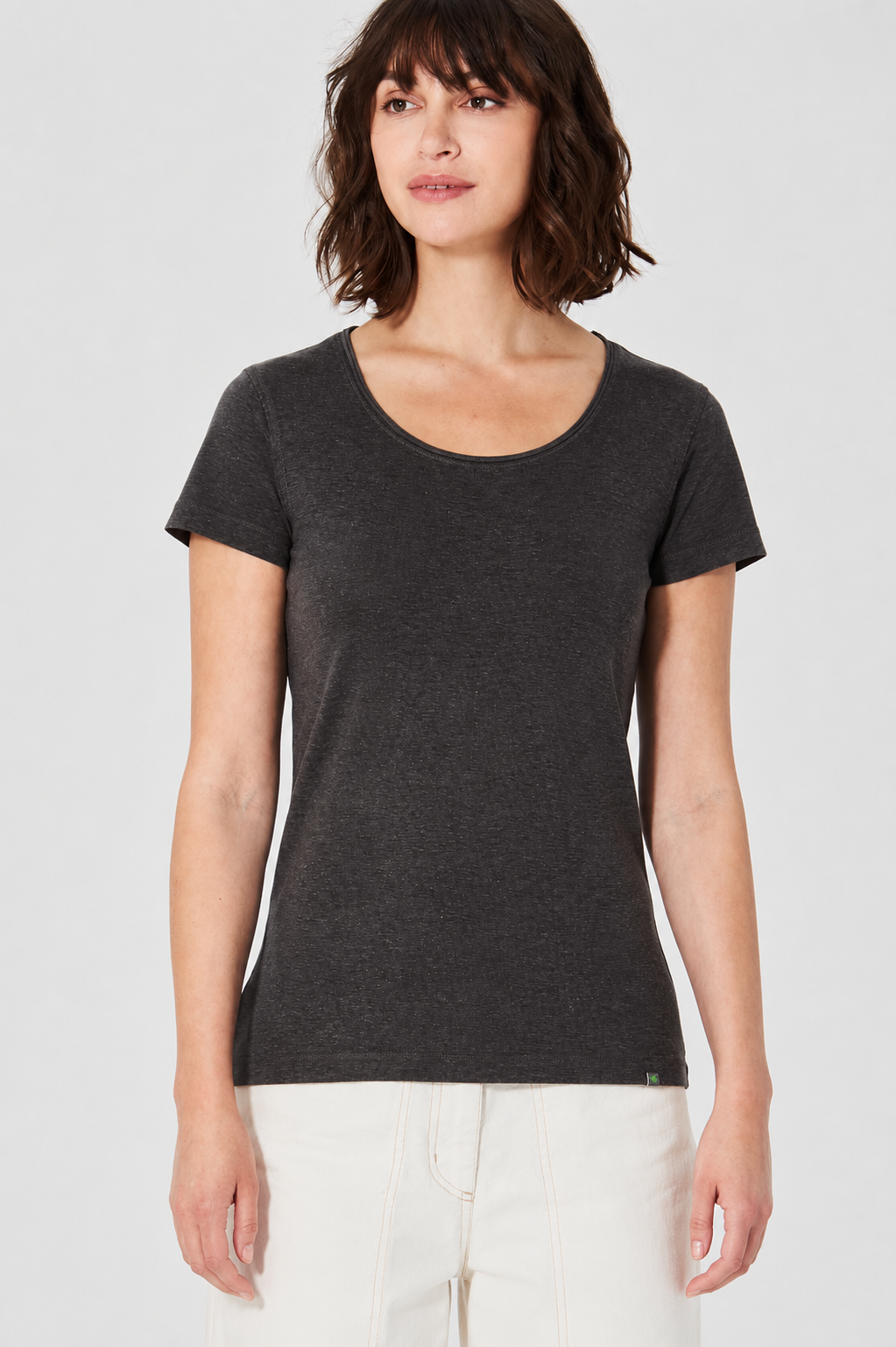 HempAge Damen vegan T-Shirt Airy Schwarz