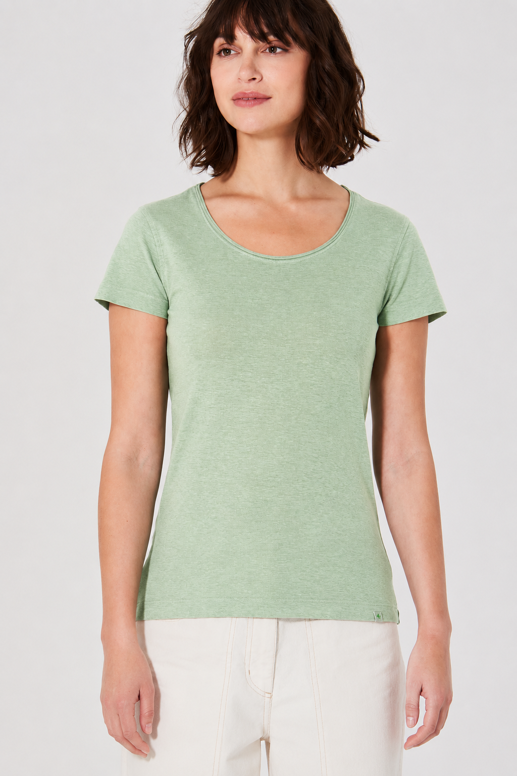 HempAge Damen vegan T-Shirt Airy Mintgr&Atilde;&frac14;n