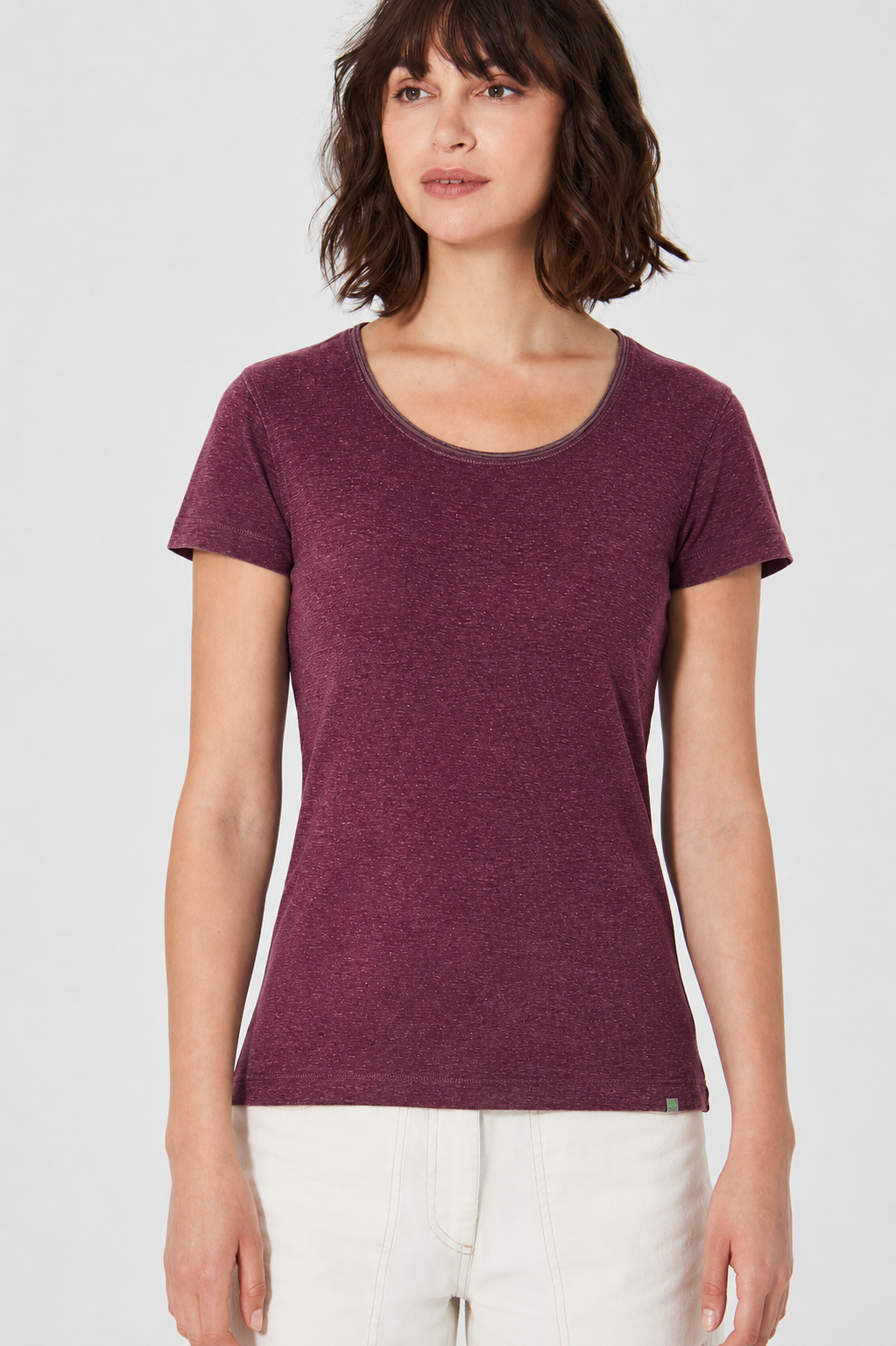 HempAge Damen vegan T-Shirt Airy Rioja In Rot