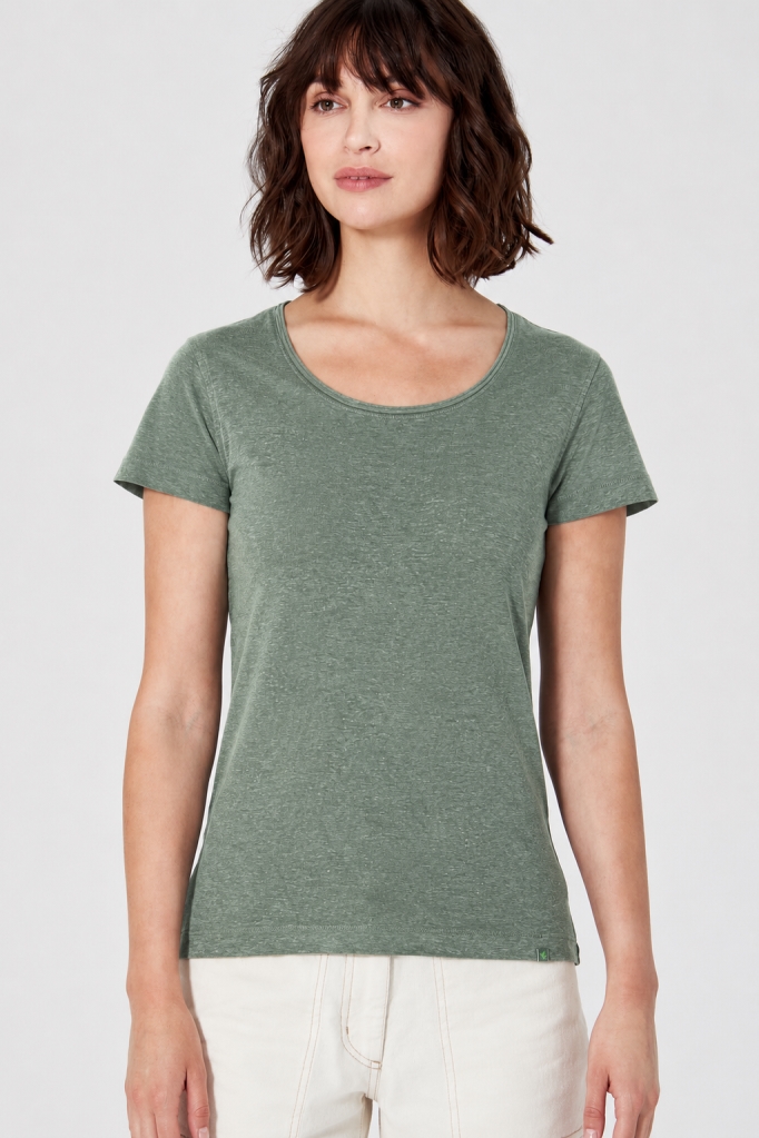HempAge Damen vegan T-Shirt Airy Herb In Gr&Atilde;&frac14;n